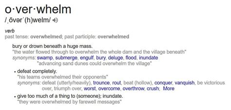 OVERWHELMING definition .